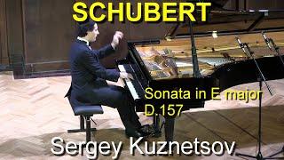 Schubert, piano sonata in E D.157 — Sergey Kuznetsov