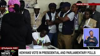 Kenyans have started voting in a parliamentary and presidential election