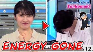 Energy gone【Yui Komaki】announcer japan