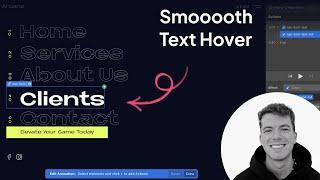 Smoother Text Hover Effekt als Hingucker auf deiner Website - Webflow Tutorial (Deutsch)