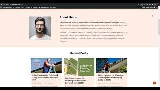 Web design on WordPress Gutenberg | Front Page