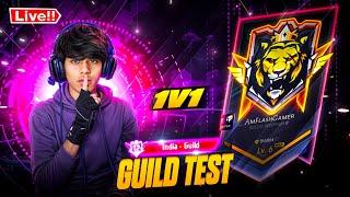 FREE FIRE LIVE  1v1 GUILD TEST | TEAM CODE GIVEAWAY | #freefirelive #gyangaming #nonstopgaming