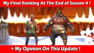 My Final Ranking In Season 4 & Opinion ! Last Day On Earth Survival