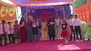 Carols singing by teachers and students of HMHS Ferozguda Hyderabad on 24 Dec 2024.