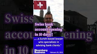 Swiss bank account opening in 10 days #swissbank #swissbankaccount #amex