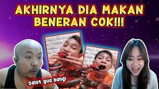 AKHIRNYA DIA MAKAN BENERAN COK!!!