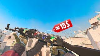 Counter-Strike 2: AK-47 | Slate w/Furia Holo Stickers Combo Gameplay!