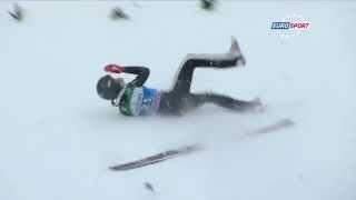 Nicolas Fairall Bischofshofen 2015 Training Jump Fall