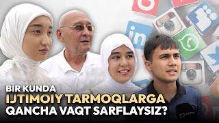 Ijtimoiy tarmoqlar uchun qancha vaqt sarflaysiz?