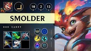 Smolder ADC vs Kog'Maw: Godlike - EUW Challenger Patch 14.24