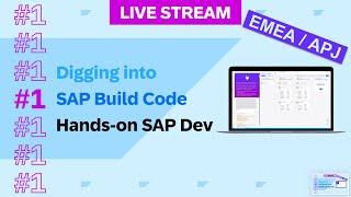 Let's test drive Joule's generative AI features in SAP Build Code together! 1 of 2 (EMEA / APJ)