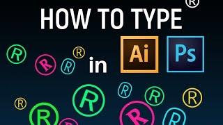 How To Type ® R Symbol in Illistrator and Photoshop