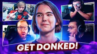 PRO PLAYERS & STRS REACT TO DONK INSANE PLAYS!