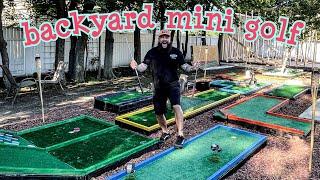 We Built A Mini Golf Course In Our Back Yard + How We Did It