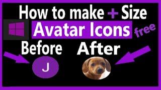 How to Make Size Avatar Icons for any Platform YouTube Facebook etc using an Image, Photo.