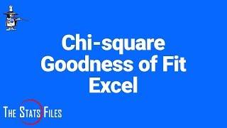 10.1.15 Chi-square Goodness Test of Fit uniform distribution using basic Excel functions