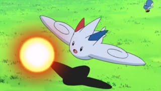 Togekiss saved Piplup from Gible's Draco meteor: Pokemon DP