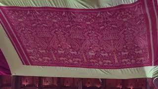 Pidan Cloth - Pictorial ikat cloth in Cambodian Pagoda