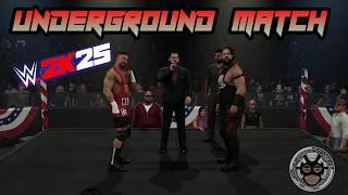 I played an Underground Match with @bashworld in WWE 2k25