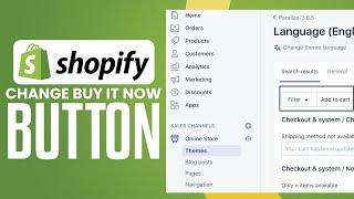 How To Change Buy It Now Button Shopify (2024) Step By Step Tutorial