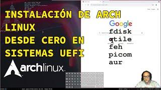 Instalación de Arch Linux desde cero en sistemas UEFI