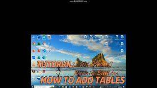 WYSIWYG Web Builder l Basic Tutorial on How to Add Tables and all...