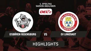 DEL2: Eisbären Regensburg vs. EV Landshut | Highlights - 1. Spieltag | SDTV