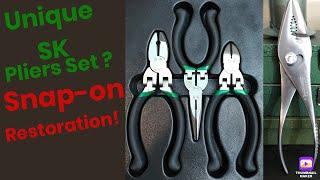 Unique SK Pliers Set & Vintage Snap-on Pliers Restoration!