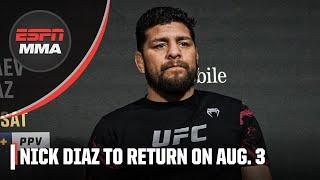 Nick Diaz to face Vicente Luque in Abu Dhabi  Cormier & Okamoto react to the news | ESPN MMA