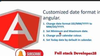 Customized date format in Angular.