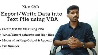 How to Export data from Excel to Text File