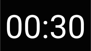 30 Second Countdown Timer [ DARK MODE ]