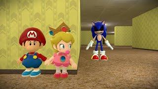 Mario Babies meet Sonic EXE in Backrooms