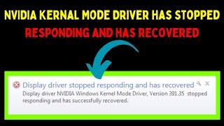 How to Fix NVIDIA Kernal Mode Driver Has Stopped Responding and Has Recovered on Windows 11