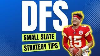 NFL DFS Small Slate GPP Strategy | Fantasy Football