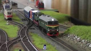 Huge operating railway layout on Train Hobby Days 2019