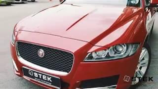 STEK - Singapore , Red Jaguar XF with our STEK Paint Protection Film - DYNOShield