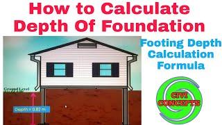 How to Calculate Depth of Foundation