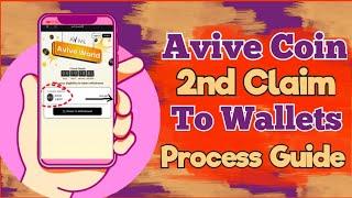 Avive Coin 2nd Airdrop claim | Avive token withdrawal from Metamask or Trust Wallet to OkX exchange