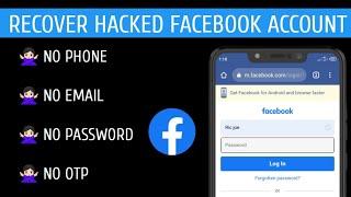 New! How to Recover Hacked Facebook Account without Email Phone Number and Otp (Update Method) 2024