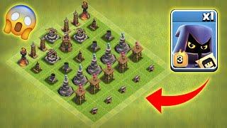 All Level-1 Defence Base vs Max HeadHunter | Clash of Clans | *Unbelievable Attack* | NoLimits