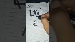 Lavi name brand logo ! #trending #art #colors #markers #ytshorts #logo #logodesign #doodle