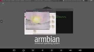 Установил версию Armbian Linux на медиа-бокс Amlogic S905X2 4GB/32GB.