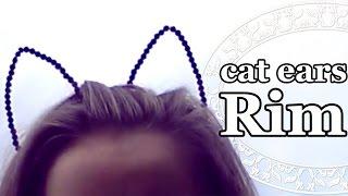 Ободок с кошачьими ушами своими руками | Tumblr Inspired DIY Cat Headband [english subs]