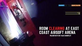 Room Clearing at East Coast Airsoft Arena (Polarstar F2 HK-416A5 Gameplay)