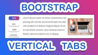 Bootstrap Vertical Tabs | Tabs CSS | Coding League