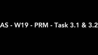 AS - W19 - PRM - TASK 3 - Part 1