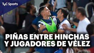 INCIDENTES entre JUGADORES e HINCHAS de VÉLEZ  PIÑAS y escándalo en la FINAL de la COPA ARGENTINA 