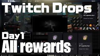 Twitch Drops Day1 All rewards 2021/12【Escape from Tarkov】