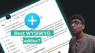 Create your own Notion like WYSIWYG editor with Editor.JS!!